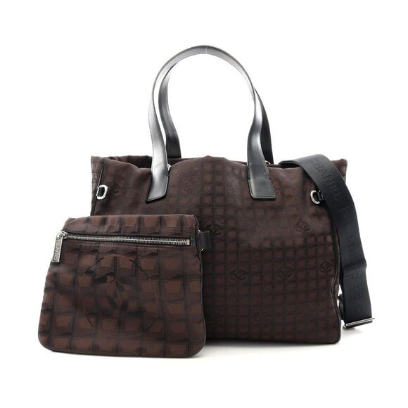 Chanel Nylon Canvas Leather Tote Bag - Picture 1 of 6